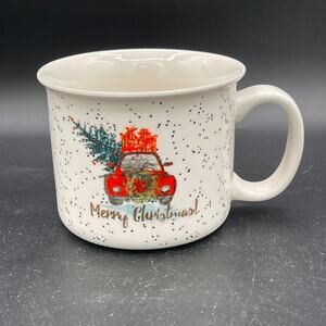 Holly & Jolly Merry Christmas Mug with Red Truck
